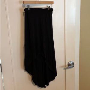 Alternative Apparel High Low Black Cotton Skirt